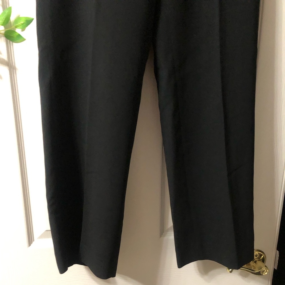 Black dress crop pants